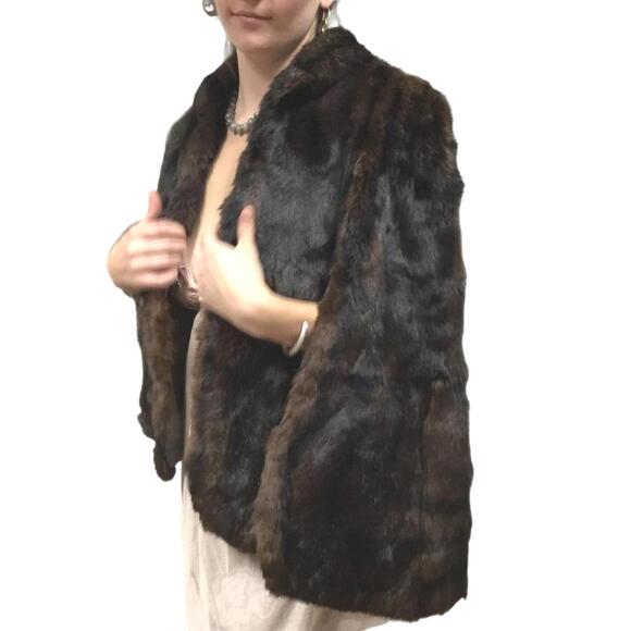 Mid-Century Kerrybrooke Mink Stole – Vintage Brown Fur Wrap (One Size) - Picture 2 of 4
